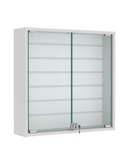 Витрина настенная №1-1Б с эконом панелью, Серый