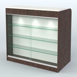 Ресепшен-Лайт №1 (Фасадная стенка - ЛДСП), Дуб Венге + Белый