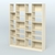 Стеллаж из ДСП серии ЛОФТ №15-2 с полками ДСП Крем Вайс