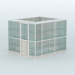 Павильон из профиля угловой №4г (5,5 кв.м), Метрополитан Грей