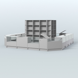 Торговый Островок "Эконом" №1-1 (25, 1 кв.м), Серый