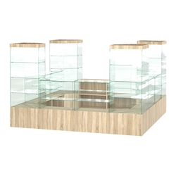 Павильон ИСТРА островной №3а (11, 35 кв.м), Дуб сонома