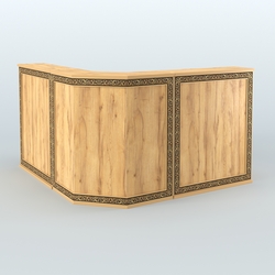 Ресепшен большой серии БАРОККО №5, Дуб Золотистый