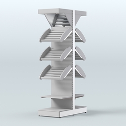 Островной высокий стеллаж для хлеба и выпечки Феникс №14, Серый