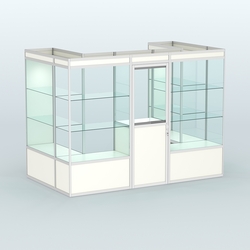 Павильон из профиля пристенный №2б (4,05 кв. м), Белый