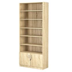 Стеллаж из ДСП с 5-ю полками 350x900 мм серии LEVEL-5 №13 (З/C - ДВП), Дуб Сонома