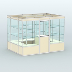 Павильон из профиля островной №1а, Крем Вайс