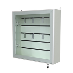 Витрина настенная №1-1Б с эконом панелью серии Collecto, Белый