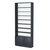 Стеллаж из ДСП с 8-ю полками 250x900 мм серии LEVEL-8 №11-1 (З/C - СТЕКЛО) Антрацит
