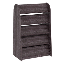 Стеллаж под книги №9 островной, низкий., Ясень Анкор темный - U31105