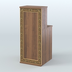 Ресепшен узкий серии БАРОККО №2, Орех