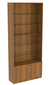 Витрина СЭСП-О №1-300 (З/C - ДВП) со стеклянными полками Орех