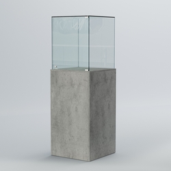 Витрина для музеев "Коллекция" №10, Бетон Чикаго светло-серый F186 ST9