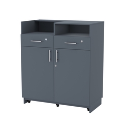 Кассовый прилавок "Диаманд" №9-1000 выкатной, Темно-Серый