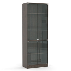 Шкаф-витрина офисный ШВ-51, Дуб Венге