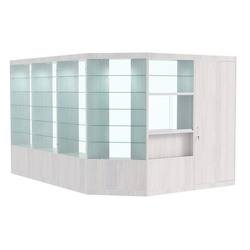 Павильон №11 из ДСП (11, 22 кв. м), Ясень Анкор светлый