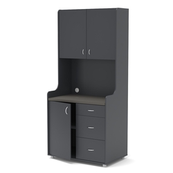 Офисная мини-кухня ЭЛЕГИЯ №3А, Антрацит