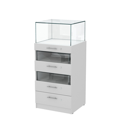 Прилавок ювелирный "Диаманд" №3-600 пристенный, Серый