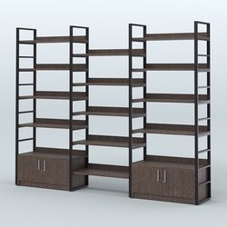 Комбо стеллажей с полками STRONG - АЛЬФА №4 (2860 мм), Дуб Венге