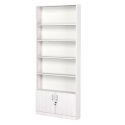 Стеллаж из ДСП с 4-мя полками 150x900 мм серии LEVEL-4 №9 (З/C - ДВП), Ясень Анкор светлый