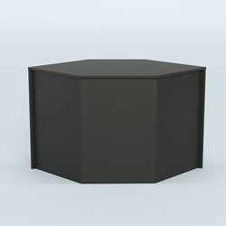 Стол-ресепшен серии ПРАЙМ №3 угловой, Черный