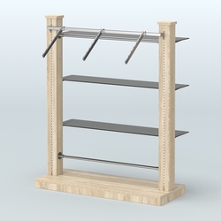 Островная система с перфорацией и прямыми полками №13, Дуб сонома