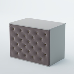 Ресепшен - стол БАРОН №3 (карета золото), Серый + 16 Grey