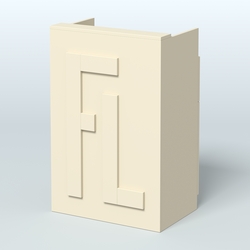 Прилавок "Фаберлинк" №3 под кассу, Крем Вайс