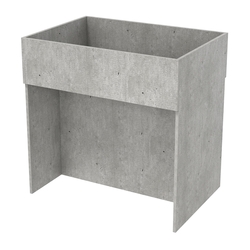 Корзина для распродаж из ДСП №4, Бетон Чикаго светло-серый F186 ST9