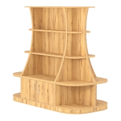 Островной низкий стеллаж ГАРАНТ №2, Дуб Золотистый