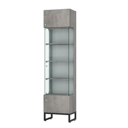 Витрина Монти №1, Бетон Чикаго светло-серый F186 ST9