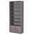Стеллаж из ДСП с 6-ю полками 350x900 мм серии LEVEL-6 №13 (З/C - ДВП) Ясень Анкор темный