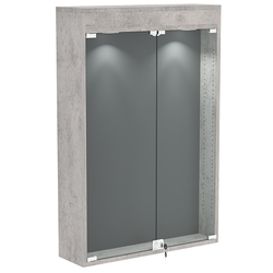 Витрина настенная БАРОН для медалей №2-3А, Бетон Чикаго + 16 Grey