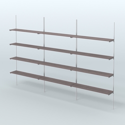 Neo Fix №9 с полками ДСП (3600 мм), Ясень Анкор темный