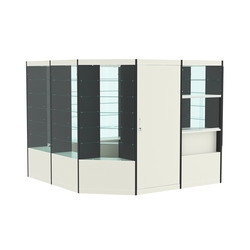 Павильон №6 из ДСП (9, 61 кв. м), Белый и Черный