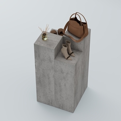 Демо-стенд Ступени-Пересечение №1, Бетон Чикаго светло-серый F186 ST9