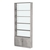 Стеллаж из ДСП с 4-мя полками 200x900 мм серии LEVEL-4 №10-1 (З/C - СТЕКЛО) Бетон Чикаго светло-серый F186 ST9