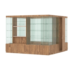 Павильон ИСТРА островной №4а (7, 29 кв.м), Дуб Канзас коричневый