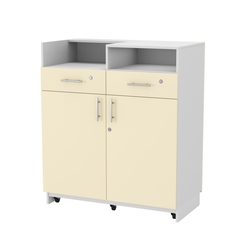 Кассовый прилавок "Диаманд" №9-1000 выкатной, Серый + Крем Вайс