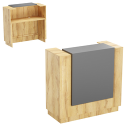 Ресепшен МОН №1, Дуб Золотистый и Темно-Серый