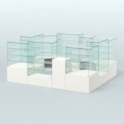 Павильон ИСТРА в центр зала №4 (открытый) (7, 15 кв.м), Белый