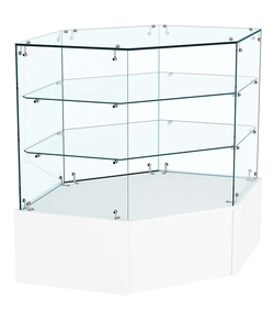 Прилавок Истра №18 угловой, универсальный (открытый), Белый