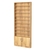 Стеллаж из ДСП с 9-ю полками 100x900 мм серии LEVEL-9 №8 (З/C - ДВП) Дуб Золотистый