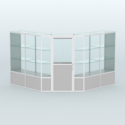 Павильон из профиля угловой №7б (9 кв.м), Серый