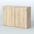 Тумба с раздвижными фасадами Тиана Дуб Сонома
