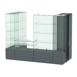 Павильон ИСТРА пристенный №4б (3, 64 кв.м), Темно-Серый