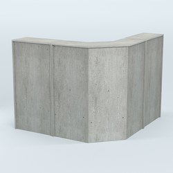 Ресепшен Г-образный серии ПРАЙМ №4, Метрополитан Грей