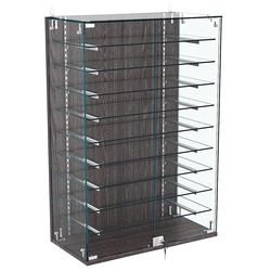 Витрина настенная НЕО №2-2 с девятью полками, Ясень Анкор темный - U31105