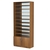 Стеллаж из ДСП с 9-ю полками 350x900 мм серии LEVEL-9 №13-2 (З/C - ЗЕРКАЛО) Орех