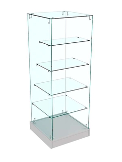 Прилавок из стекла Истра №33 (открытый), Серый